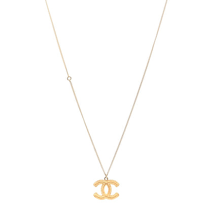 Chanel Metal CC Necklace Matte Gold 1 of 6