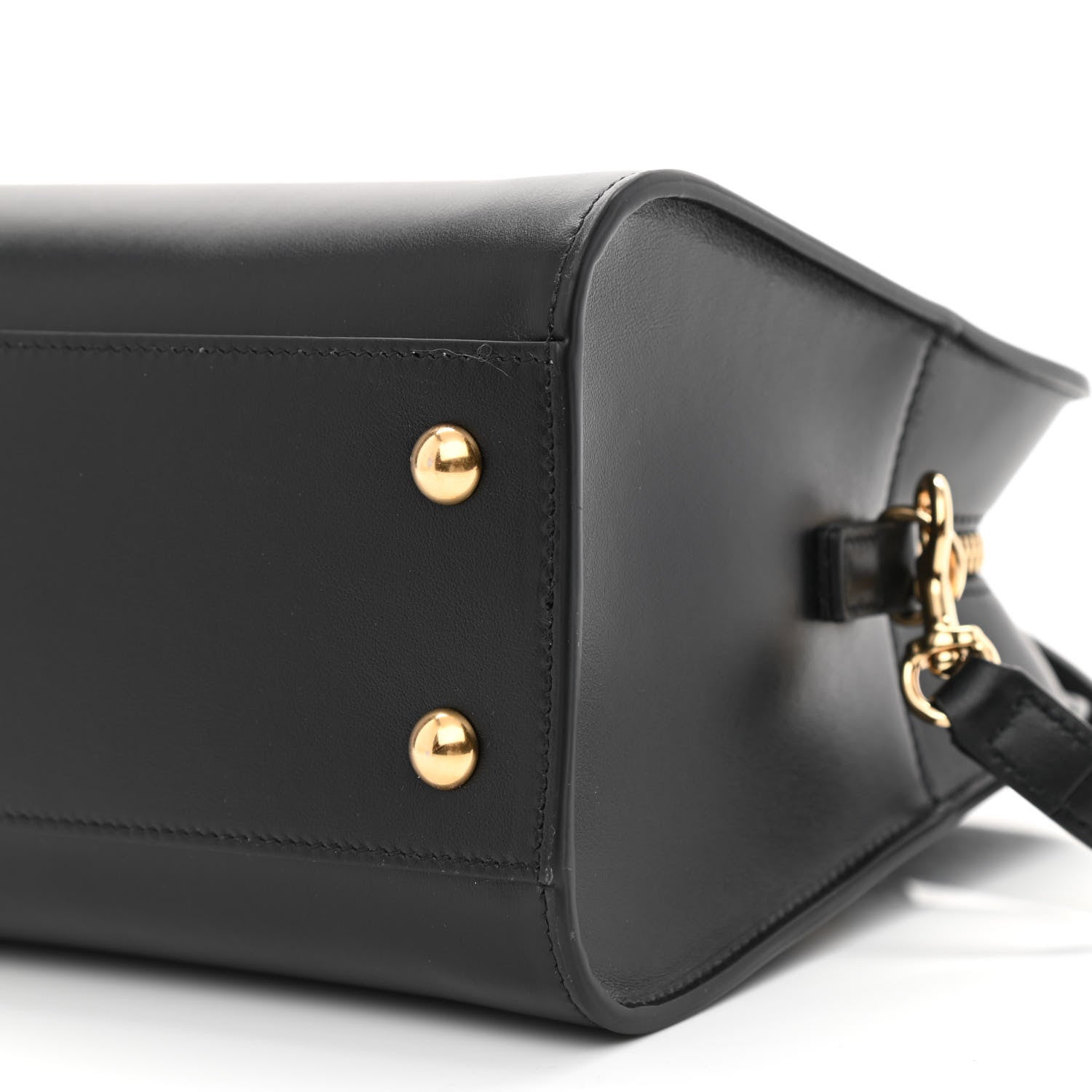 Saint Laurent Calfskin Monogram Baby Cabas Black 10 of 12