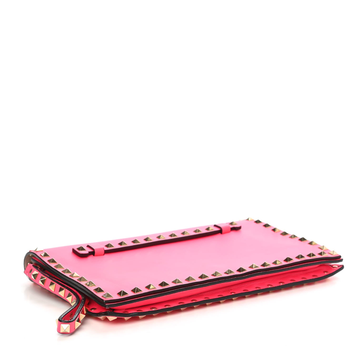 Valentino Garavani Nappa Rockstud Wristlet Clutch Pink 4 of 6