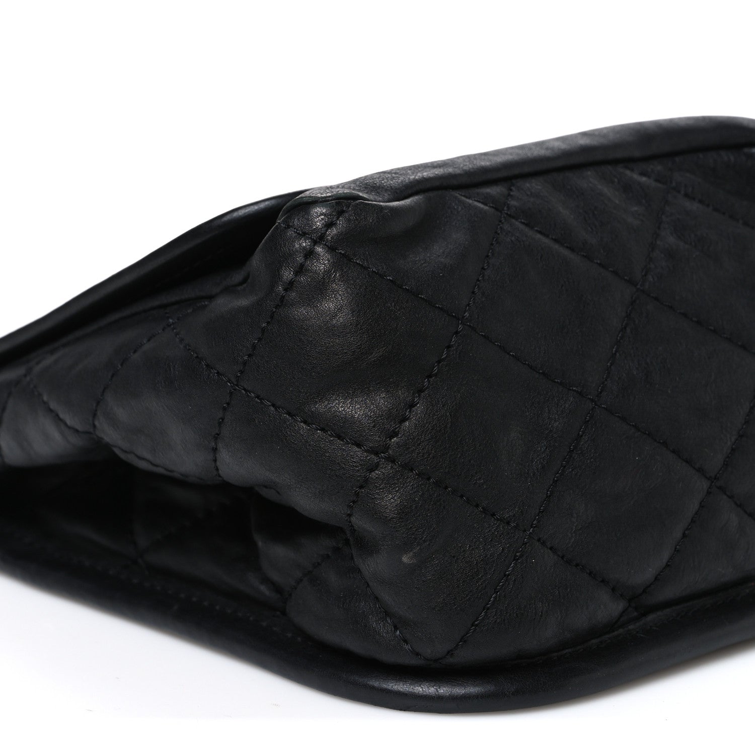 Chanel Aged Calfskin Quilted 2.55 Reissue Chain Flap Black 9 of 10