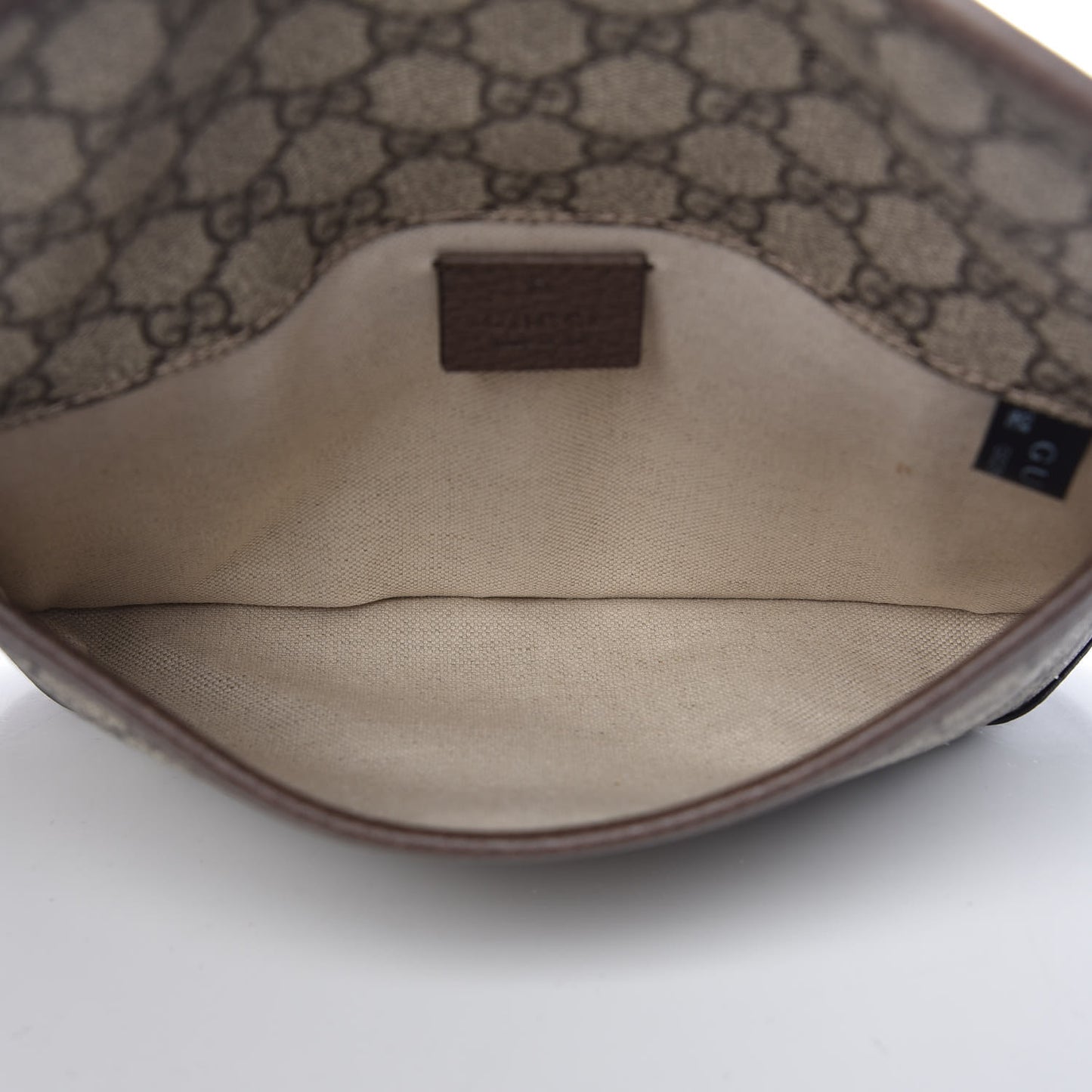 GG Supreme Monogram Neo Vintage Web Belt Bag Brown