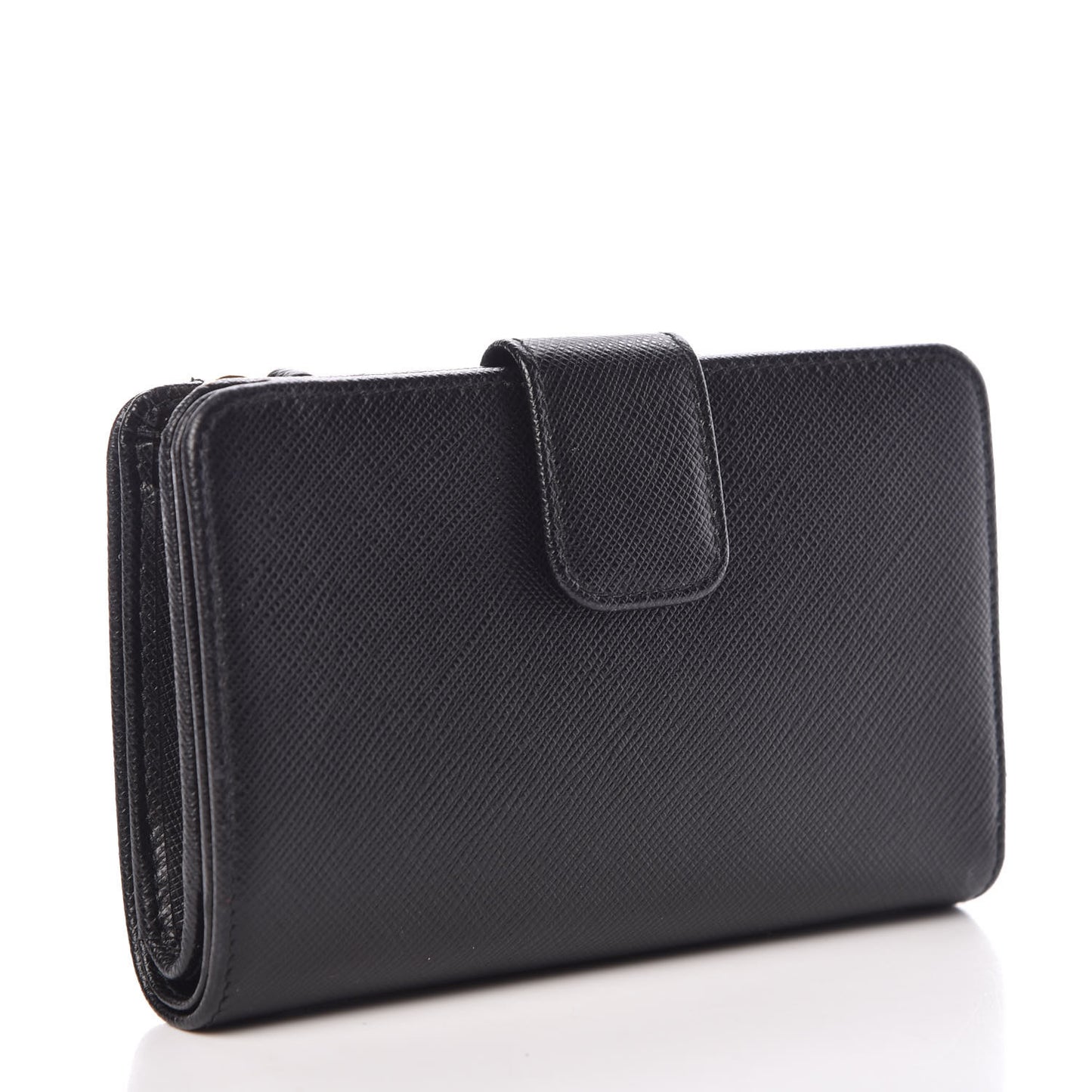 Saffiano Compact Wallet Black