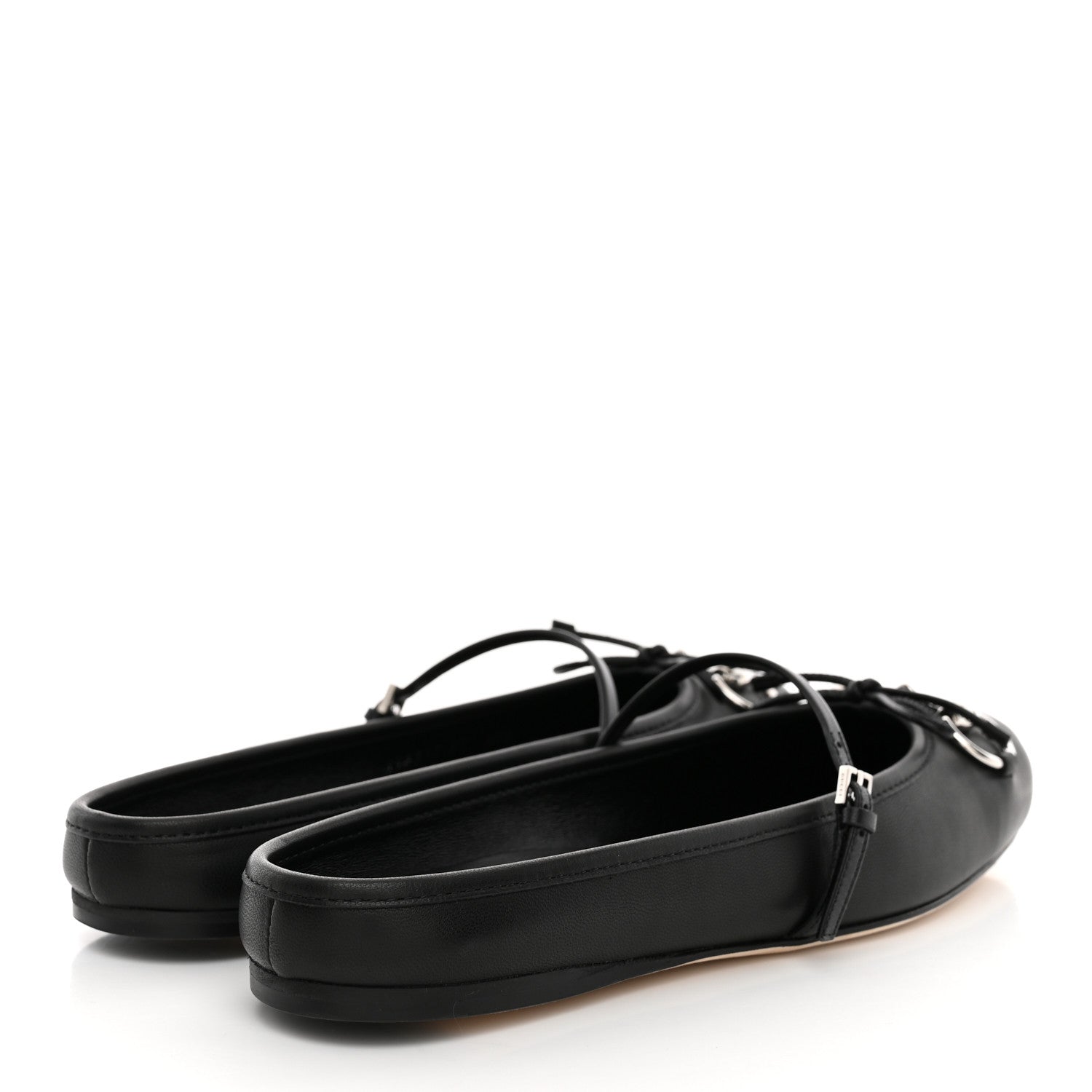 Gucci Calfskin Horsebit Ballet Mules 37 Black 5 of 10