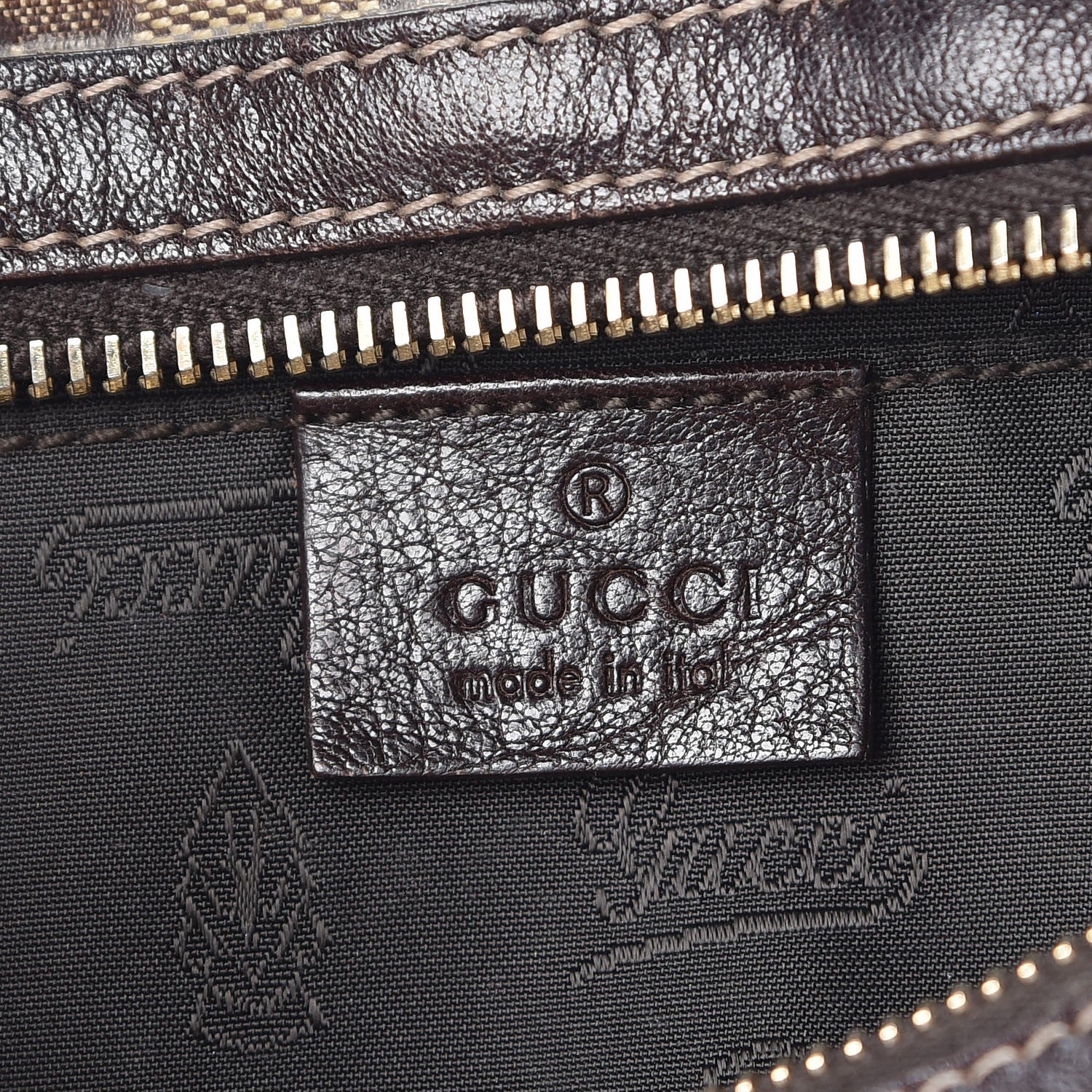 Gucci Crystal Monogram Duchessa Small Boston Bag Brown 6 of 9