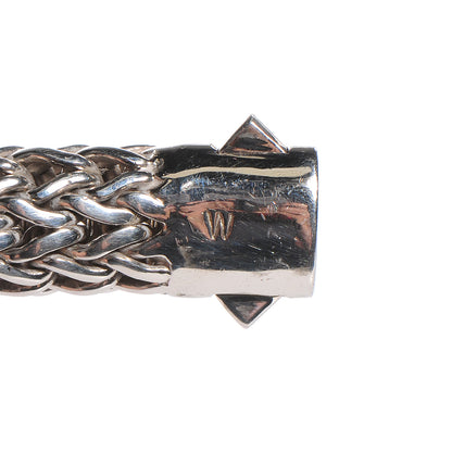 John Hardy Sterling Silver 18K Gold Pave Diamond Large Classic Chain 12mm Clasp Bracelet size Medium 7 of 7