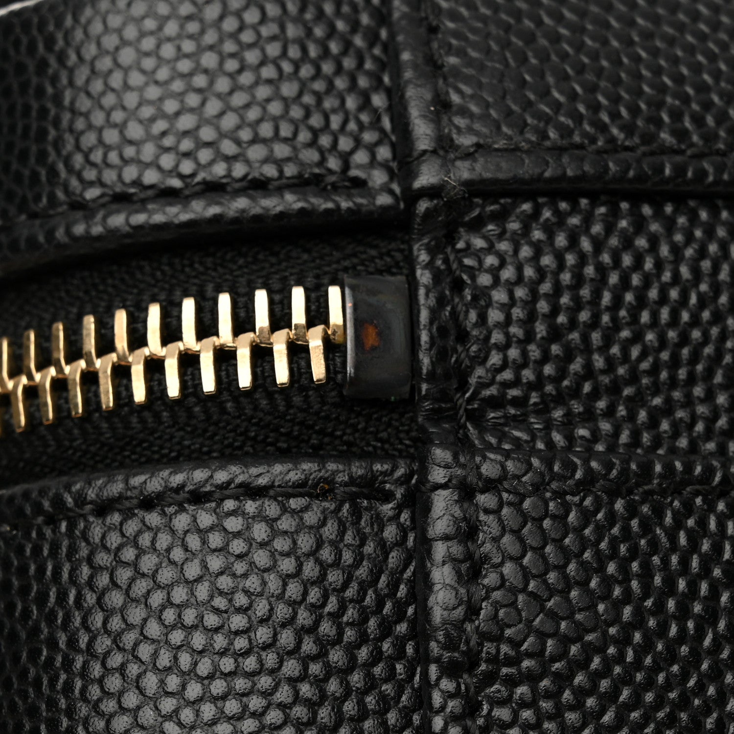 Chanel Caviar Quilted Small CC Filigree Vanity Case Black 12 of 14