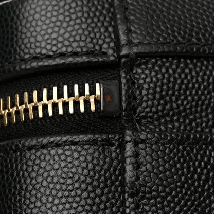Chanel Caviar Quilted Small CC Filigree Vanity Case Black 12 of 14