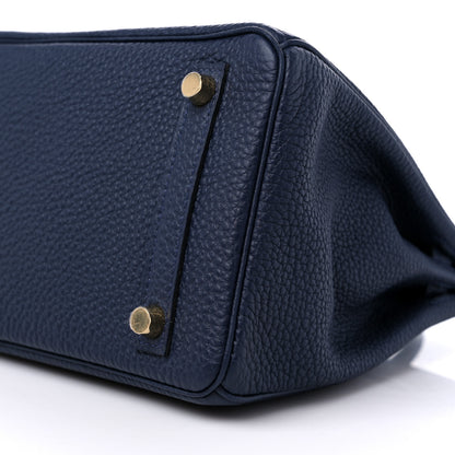 Hermes Togo Birkin 25 Bleu Nuit 9 of 10