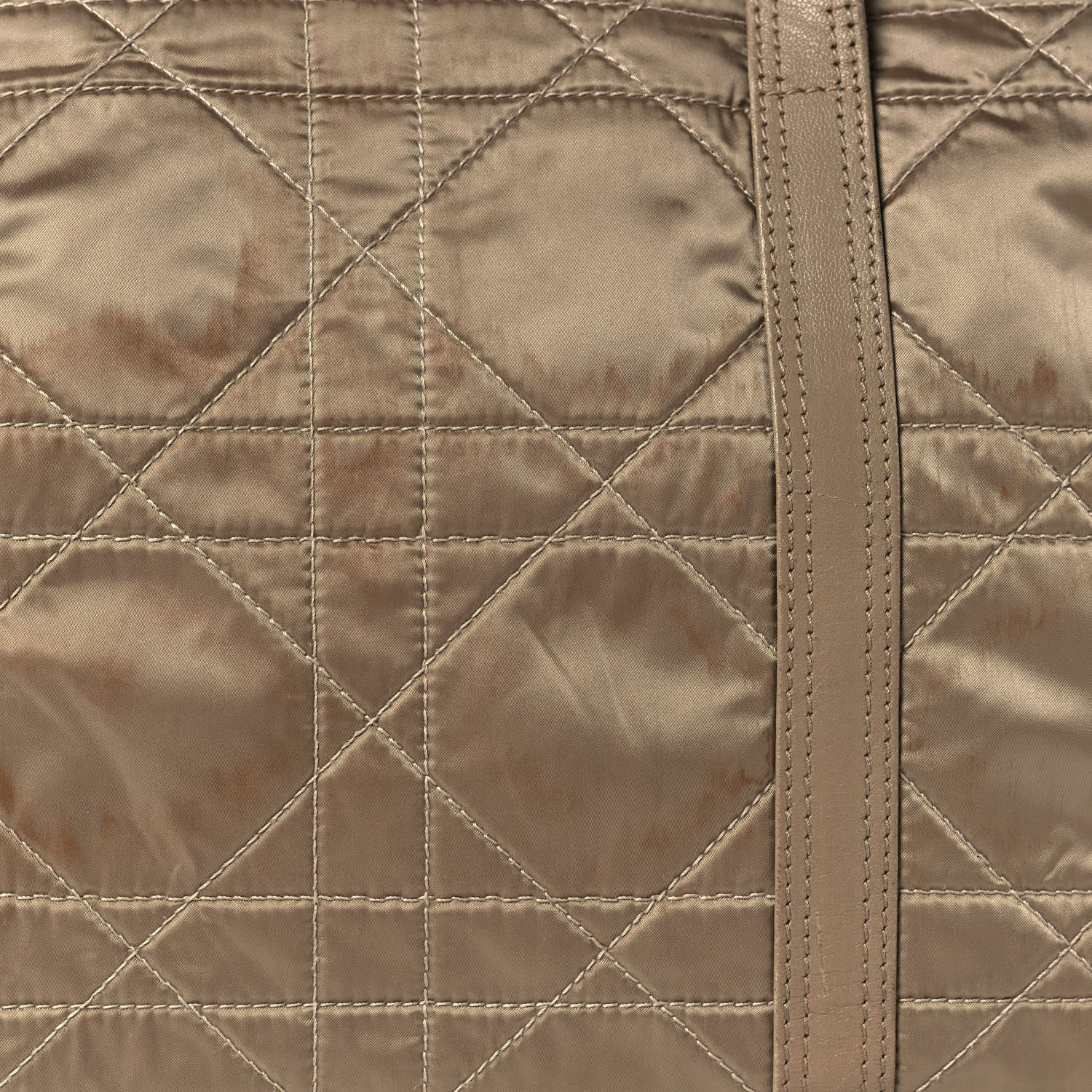 Christian Dior Nylon Cannage Shoulder Bag Beige 23 of 26