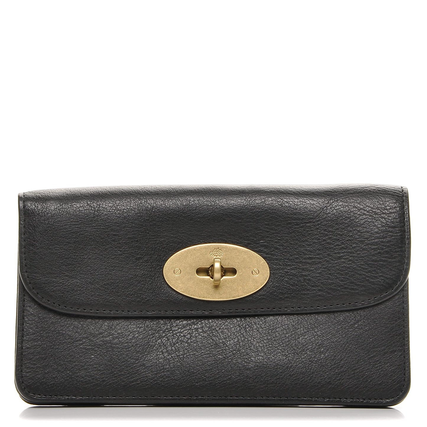 Grainy Leather Bayswater Wallet Black