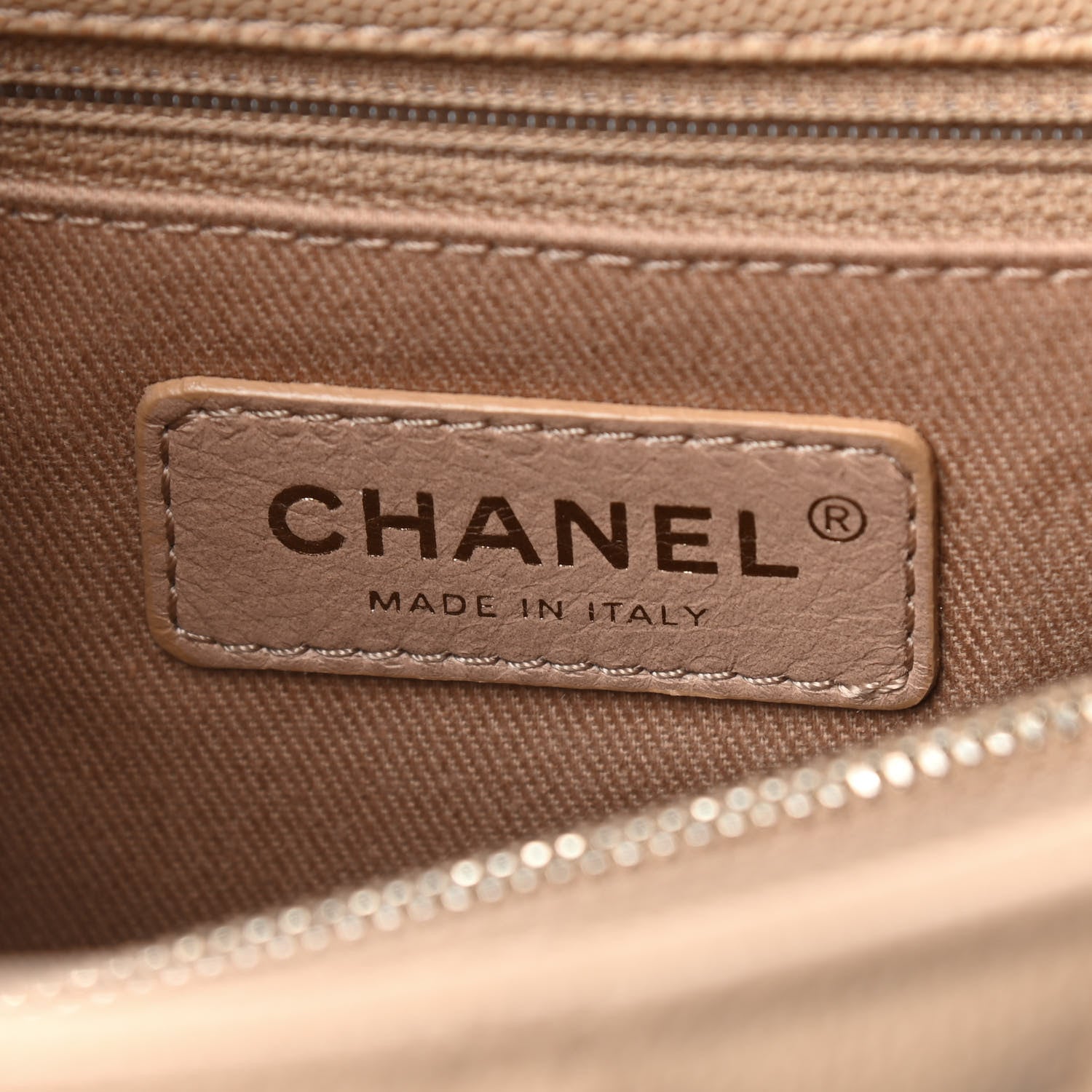 Chanel Caviar Quilted Small Coco Handle Flap Beige 6 of 9