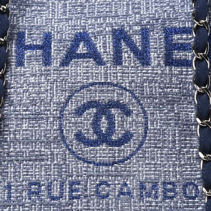 Chanel Woven Straw Raffia Medium Deauville Tote Blue 10 of 10