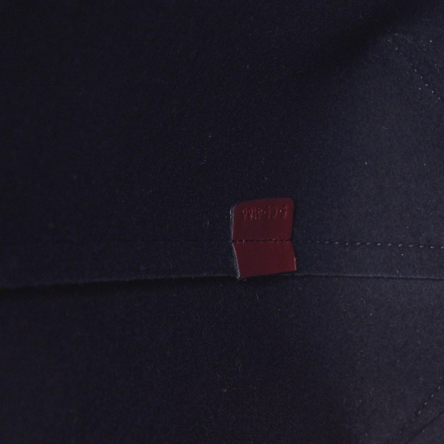 Shiny Smooth Calfskin Small Twisted Cabas Dark Ruby Navy