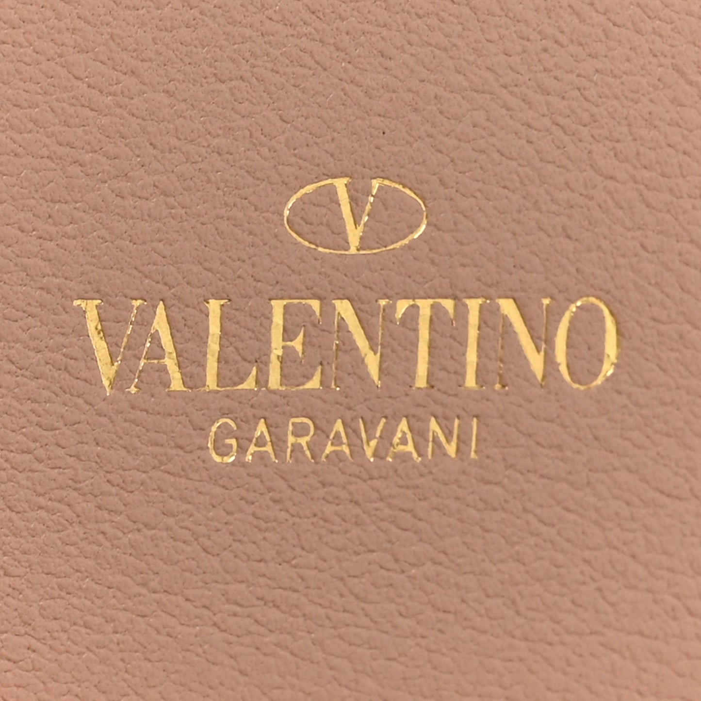 Calfskin Vlogo French Flap Wallet Rose Cannelle