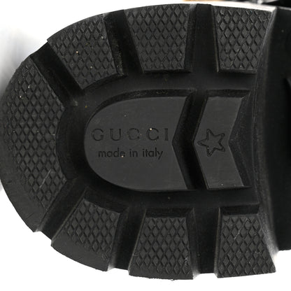 Gucci Calfskin Crystal GG Trip Chelsea Ankle Boots 38.5 Black 8 of 8