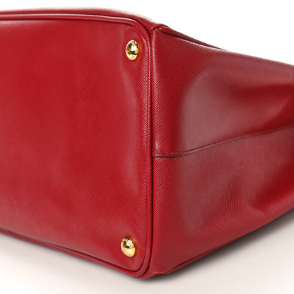 Prada Saffiano Lux Large Tote Fuoco 9 of 11