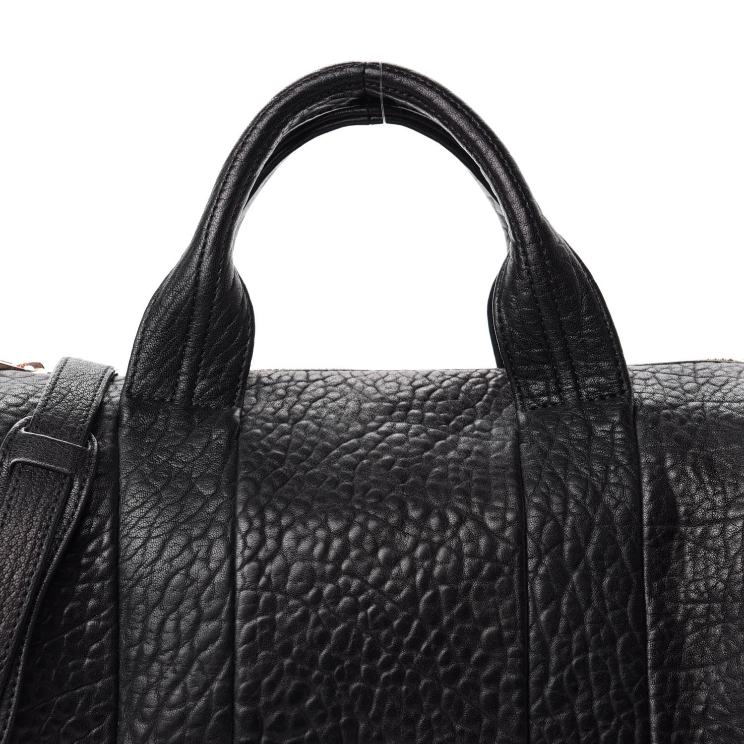 Alexander Wang Pebbled Lambskin Rocco Black Rose Gold Hardware 9 of 9