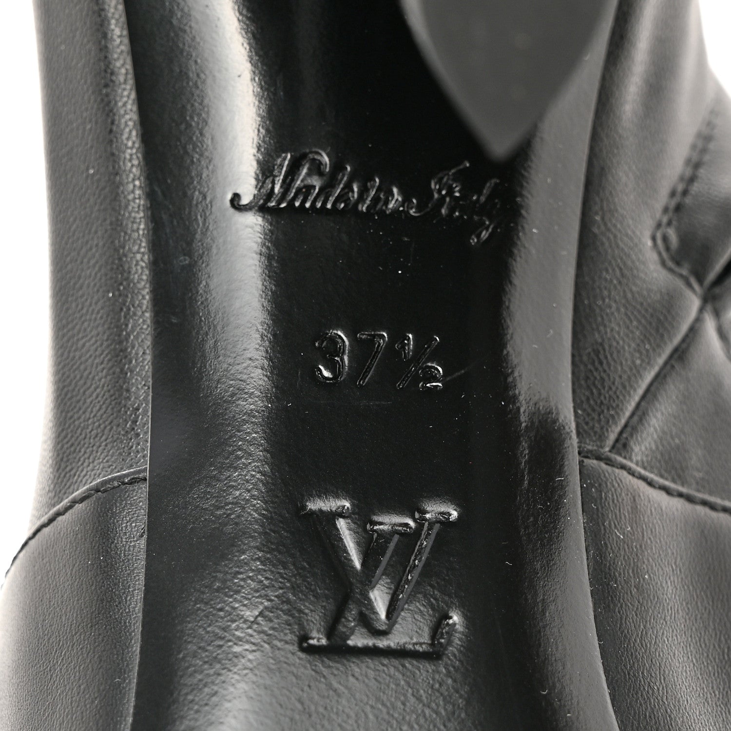 Louis Vuitton Calfskin Uniformes Silhouette Ankle Boots 37.5 Black 6 of 9