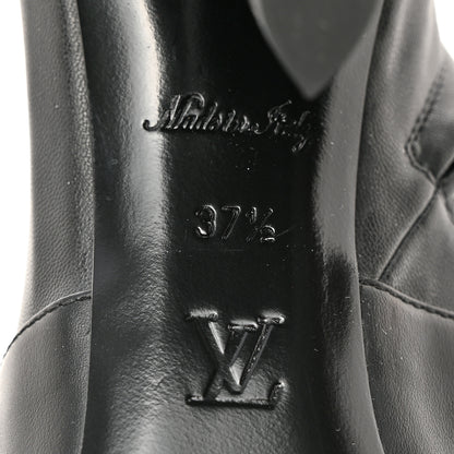 Louis Vuitton Calfskin Uniformes Silhouette Ankle Boots 37.5 Black 6 of 9