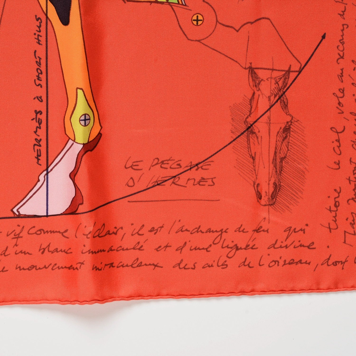 Hermes Silk Le Pegase D'Scarf 90 3 of 4