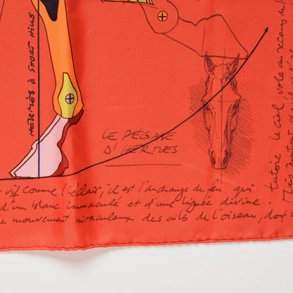 Hermes Silk Le Pegase D'Scarf 90 3 of 4