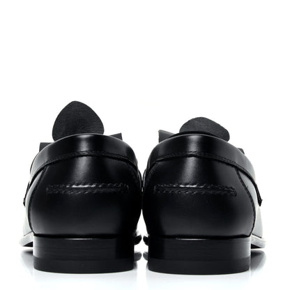 Hermes Calfskin Destin Loafers 37 Black 2 of 7