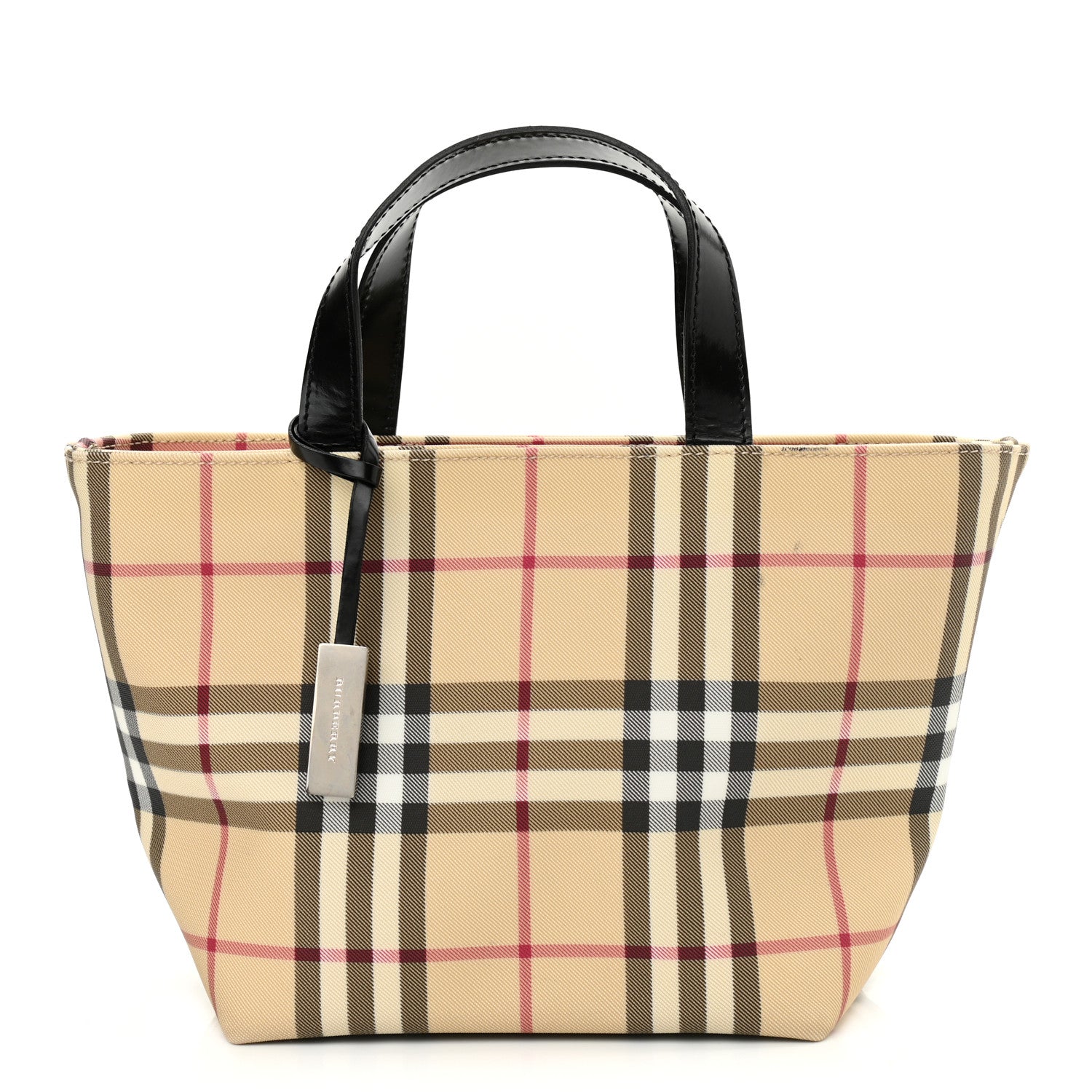 Burberry House Check Small Tote Black 1 of 10