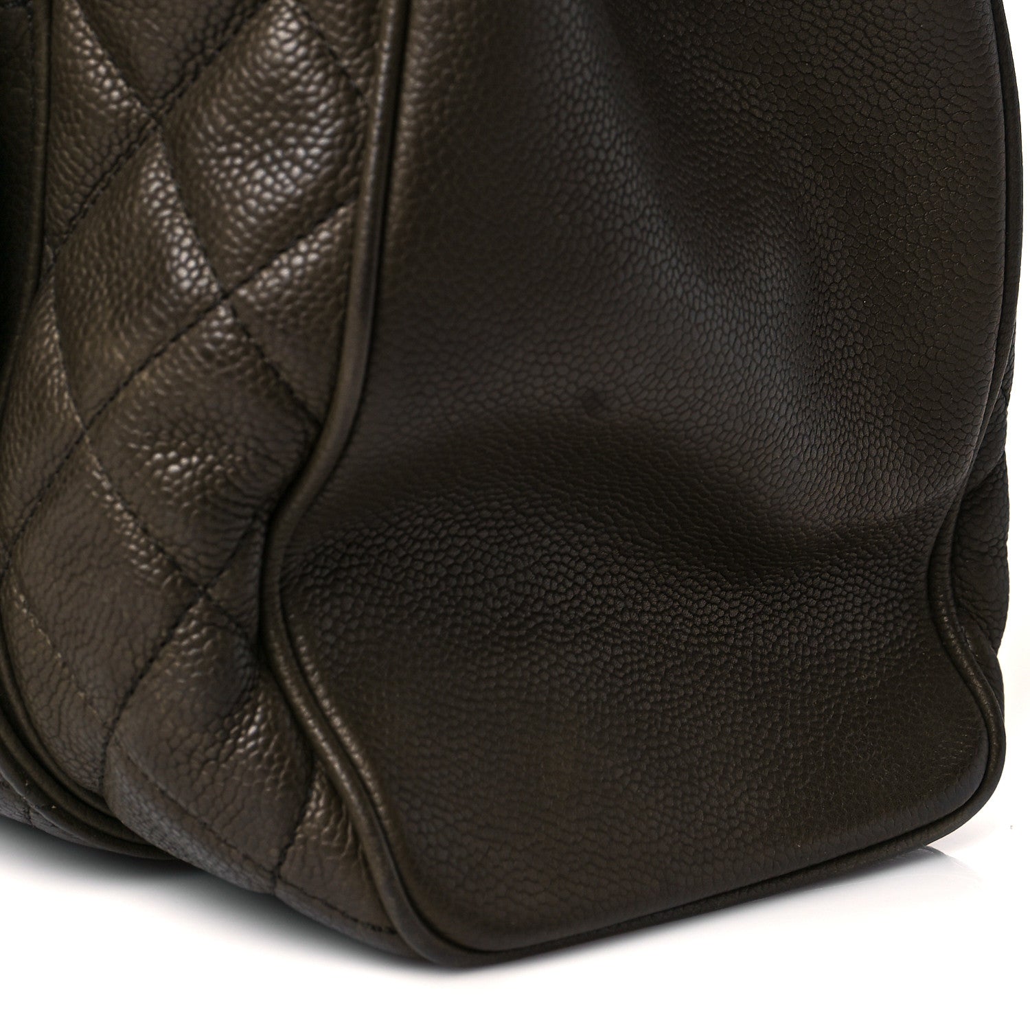Chanel Caviar Quilted Large Casual Pocket Tote Khaki 13 of 14