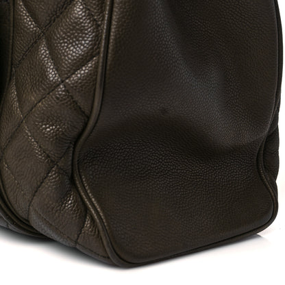 Chanel Caviar Quilted Large Casual Pocket Tote Khaki 13 of 14