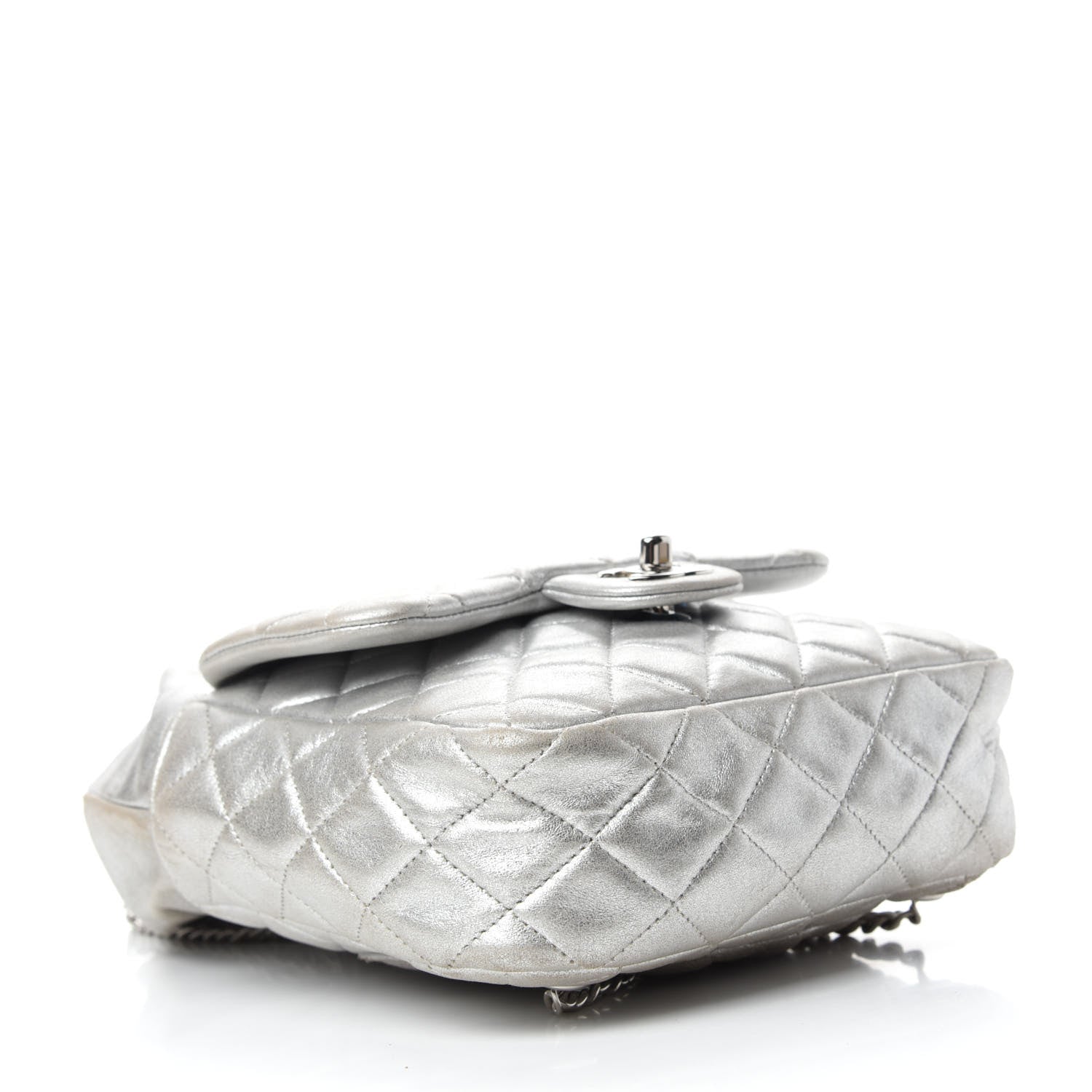 Chanel Metallic Lambskin Quilted Small In Seoul Backpack Silver 4 of 10