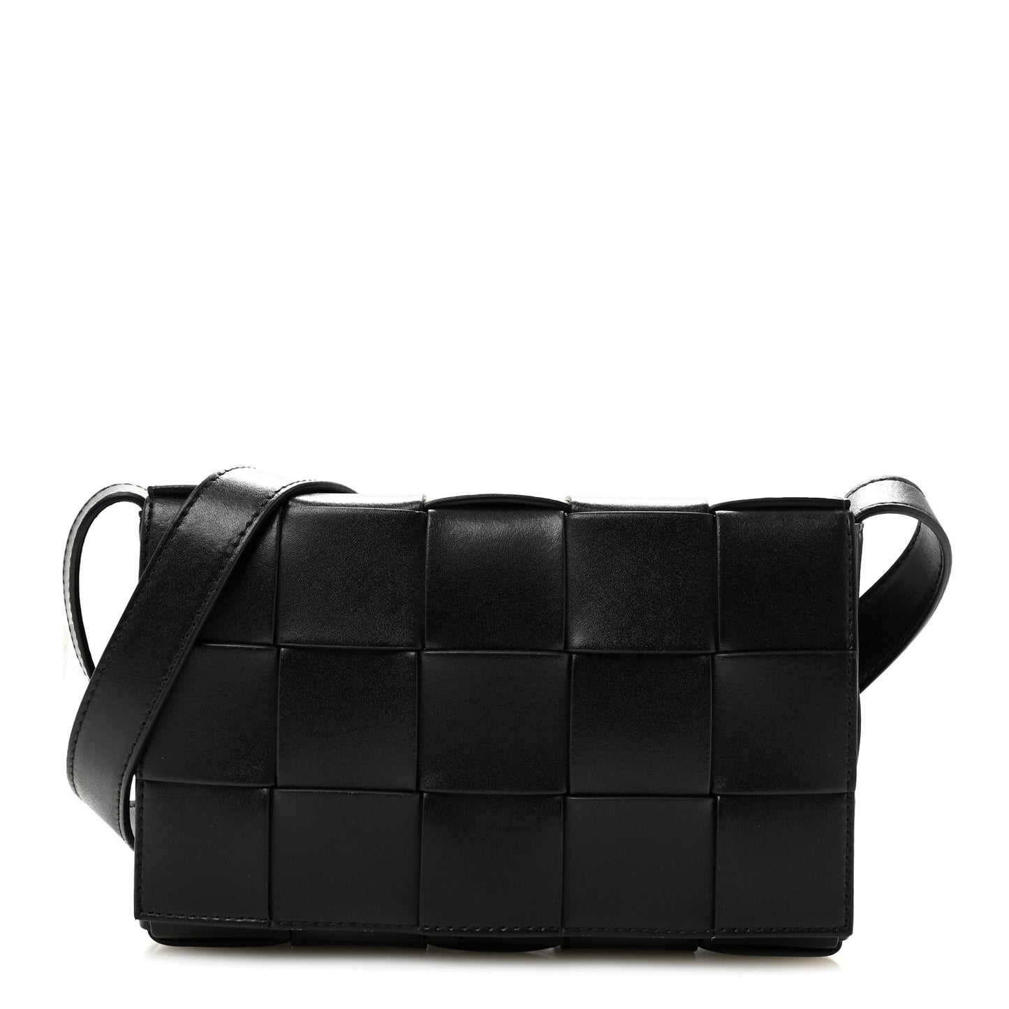 Nappa Maxi Intreccio Cassette Bag Black