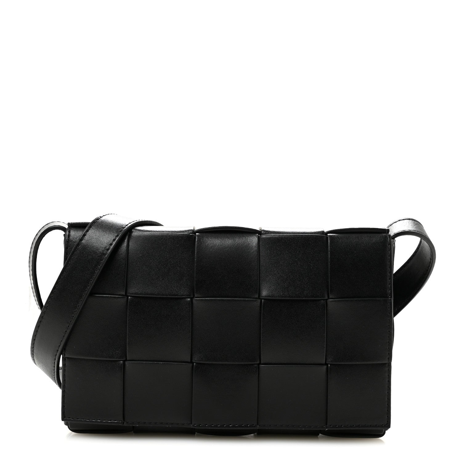 Bottega Veneta Nappa Maxi Intreccio Cassette Bag Black 1 of 12