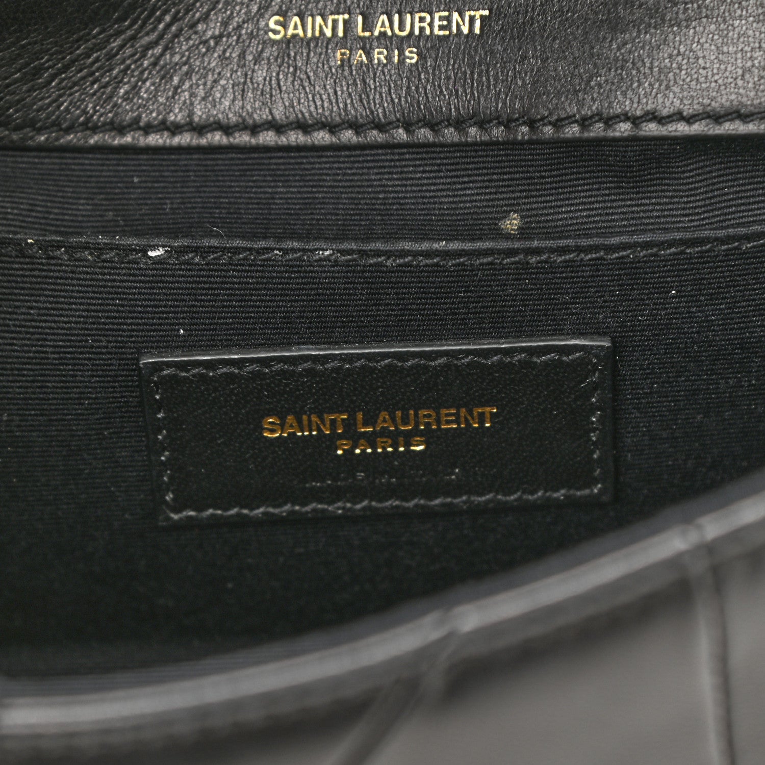 Saint Laurent Lambskin Patchwork Monogram Small Jamie Black 7 of 9
