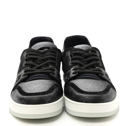 Louis Vuitton Monogram Eclipse Mens LV Trainer Sneakers 9 Black 2 of 10