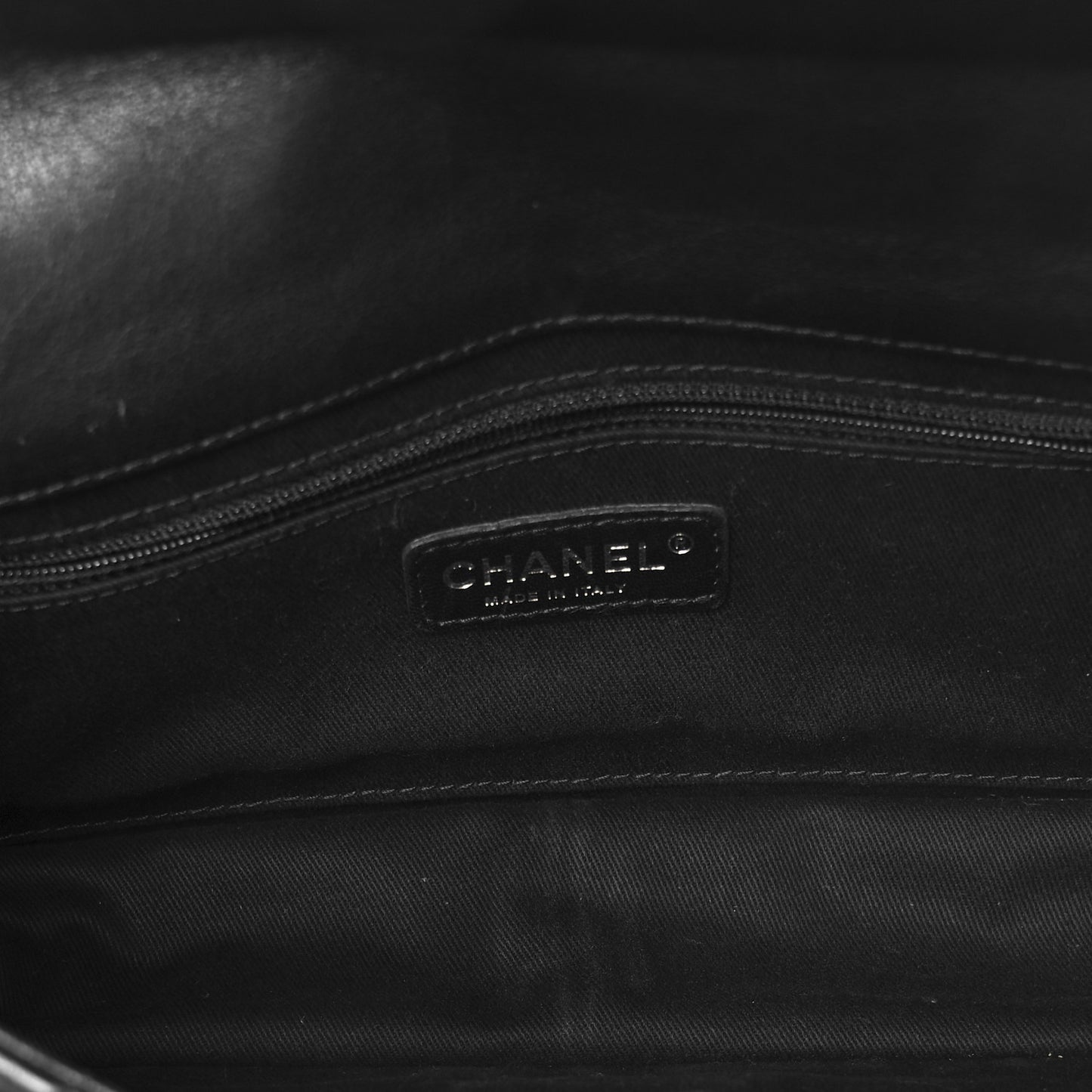 Washed Lambskin Jumbo Take Away Flap Black