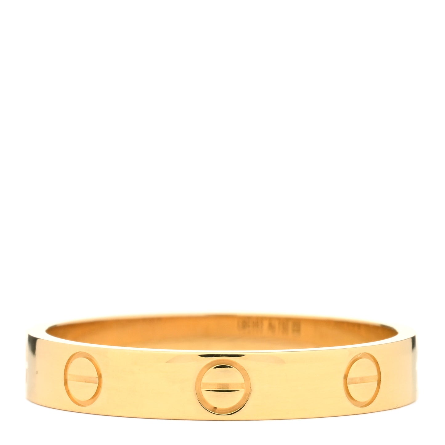 18K Yellow Gold 3.5mm LOVE Wedding Band Ring 59 8.75