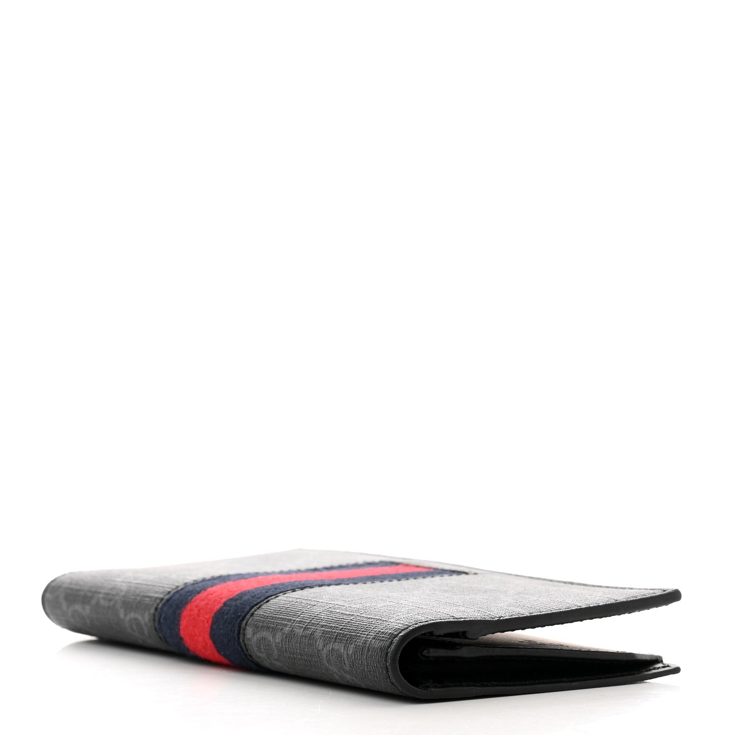 Gucci Guccissima Signature Web New Web Long Wallet Black 4 of 8