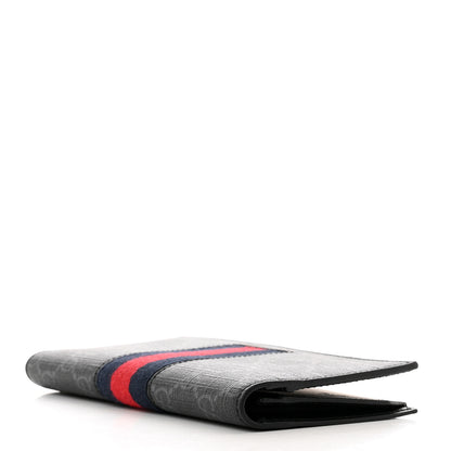Gucci Guccissima Signature Web New Web Long Wallet Black 4 of 8