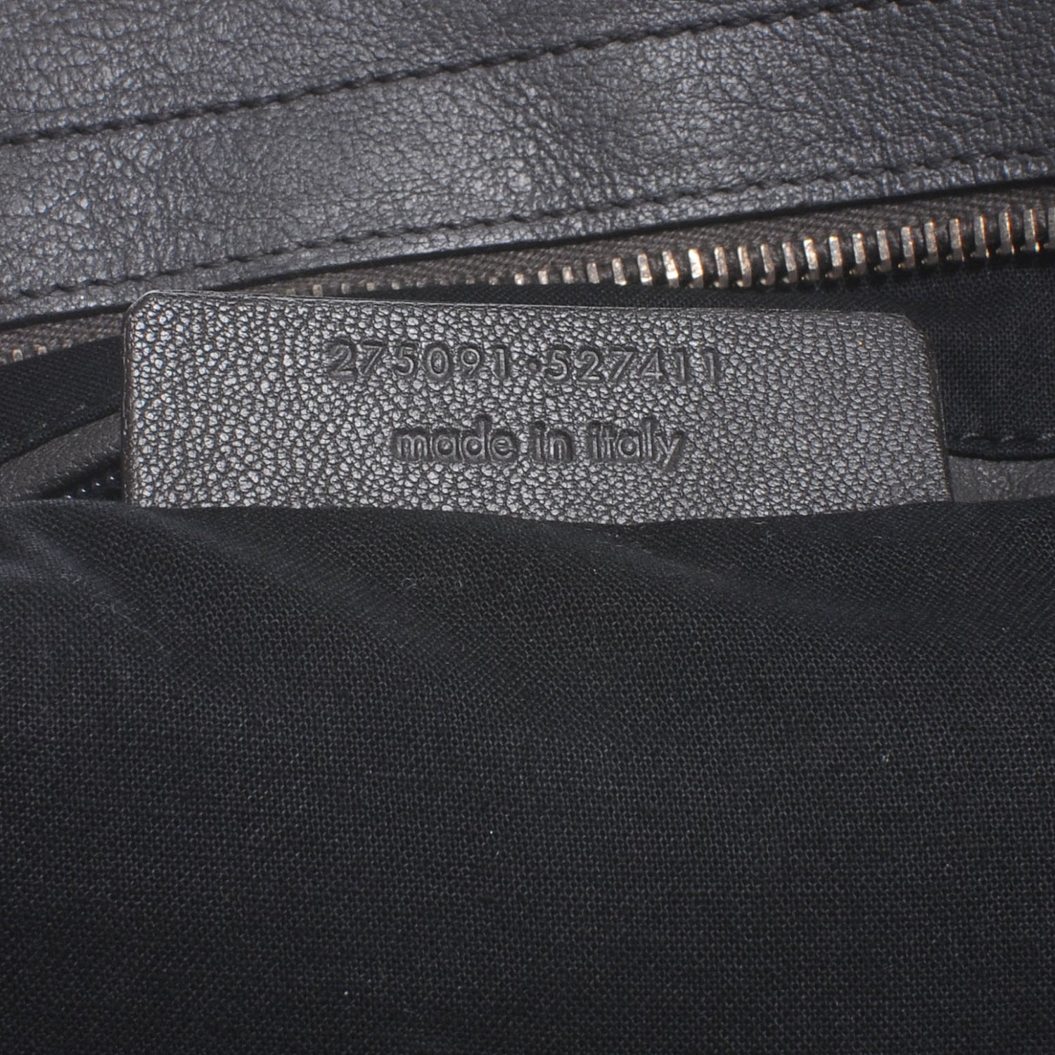 Saint Laurent Leather Large Cabas Chyc Grey 8 of 8