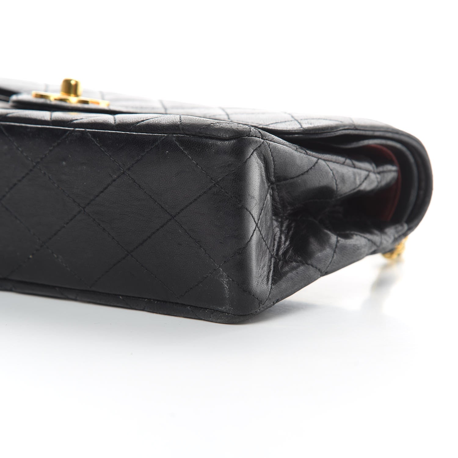 Chanel Lambskin Quilted Small Double Flap Black 11 of 19
