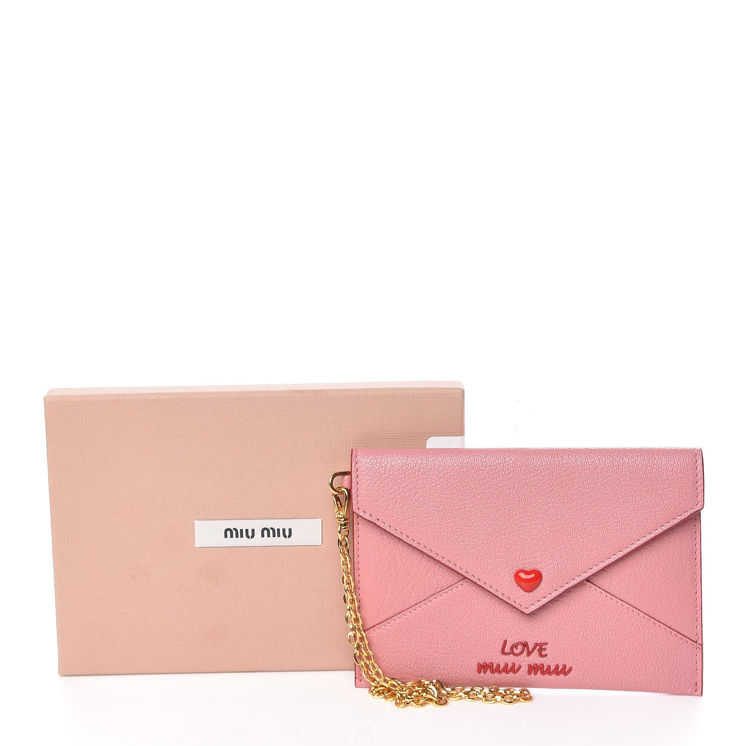 Miu Miu Goatskin Madras Love Wristlet Pouch Orchidea 11 of 11
