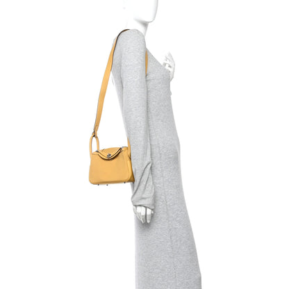 Hermes Toile Goeland Swift Mini Lindy 20 Paille 2 of 11