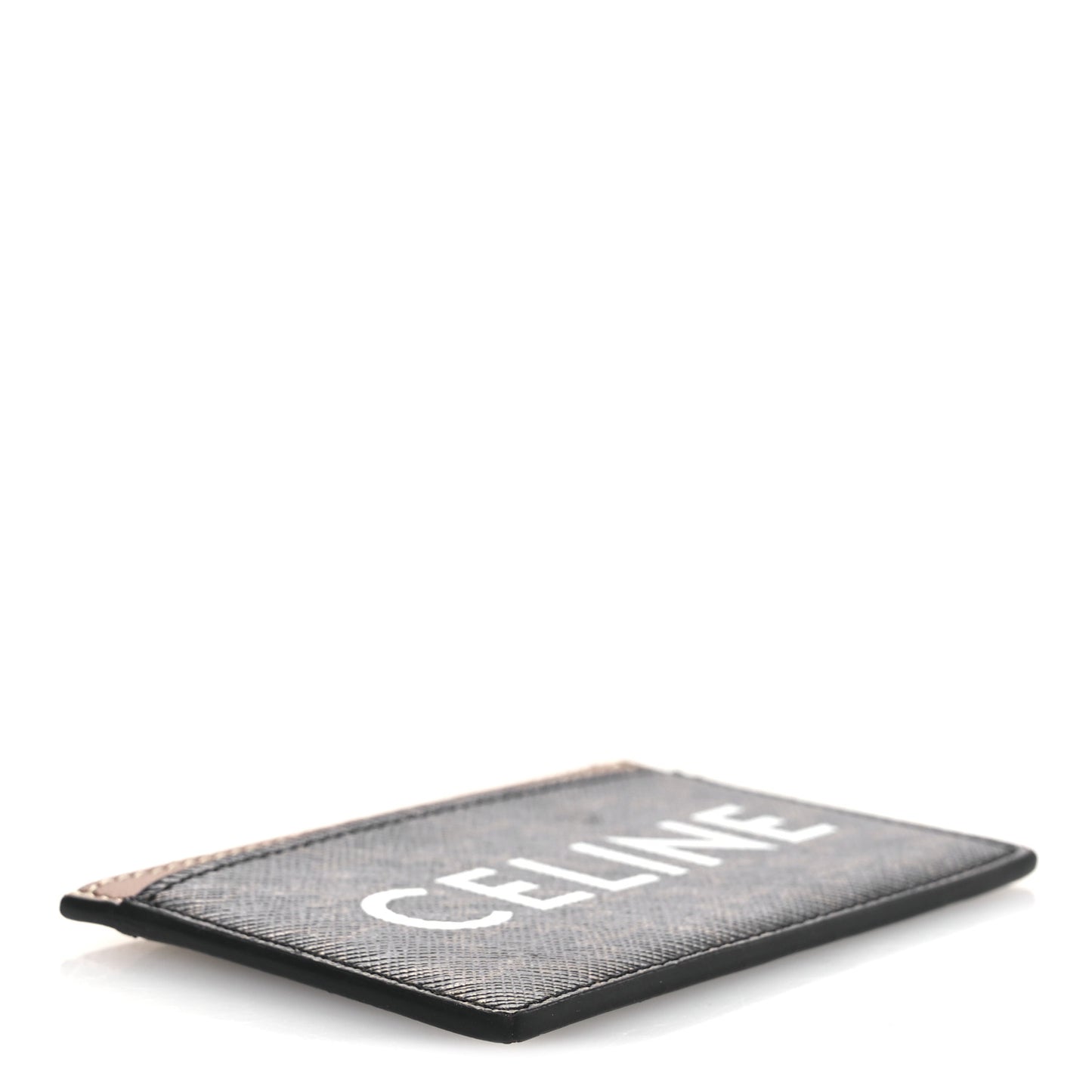 Triomphe Canvas Card Holder Tan