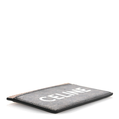 Celine Triomphe Canvas Card Holder Tan 4 of 6
