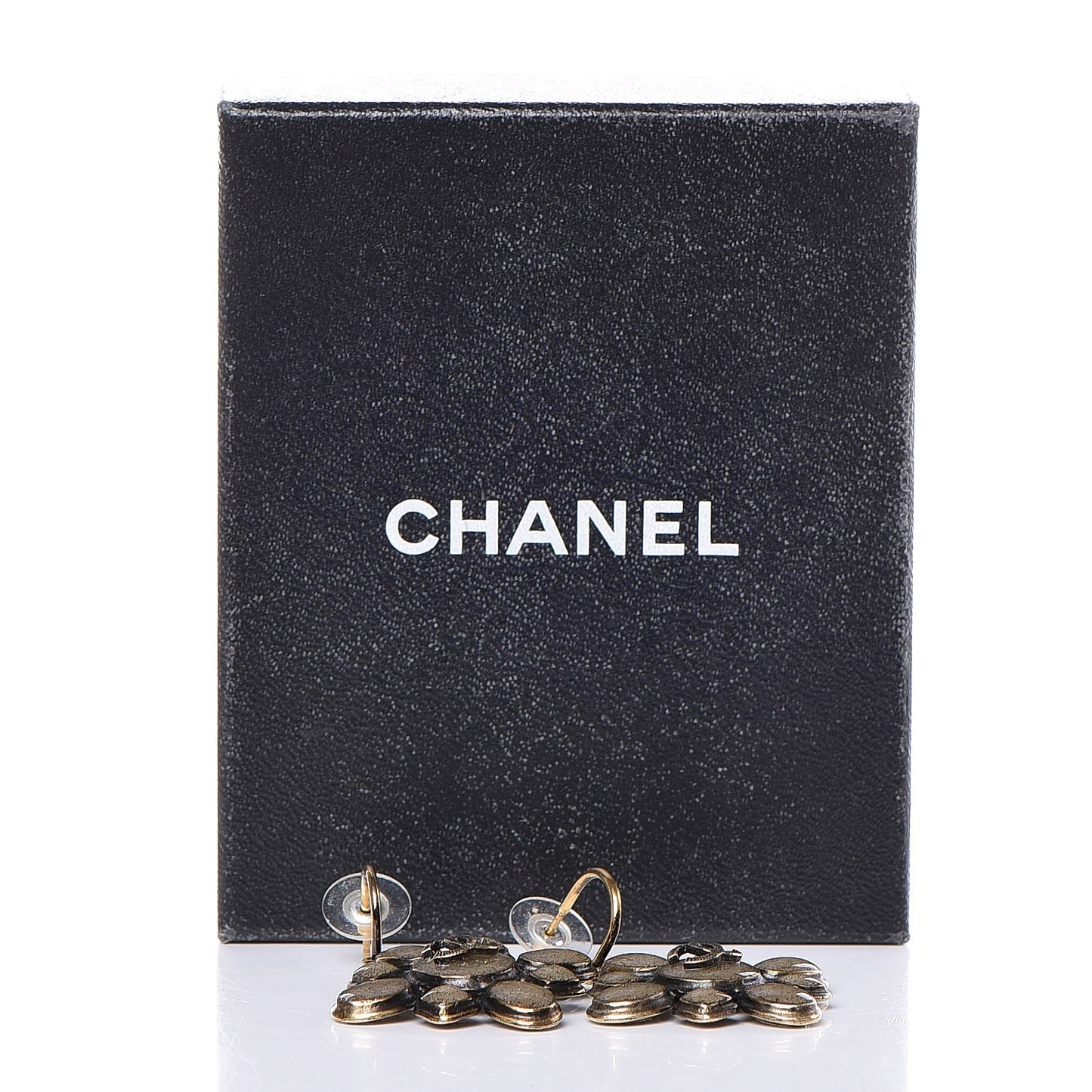 Gripoix Dangle Earrings Gold