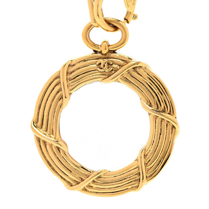 Chanel Loupe Magnifying Glass Necklace Gold 4 of 5