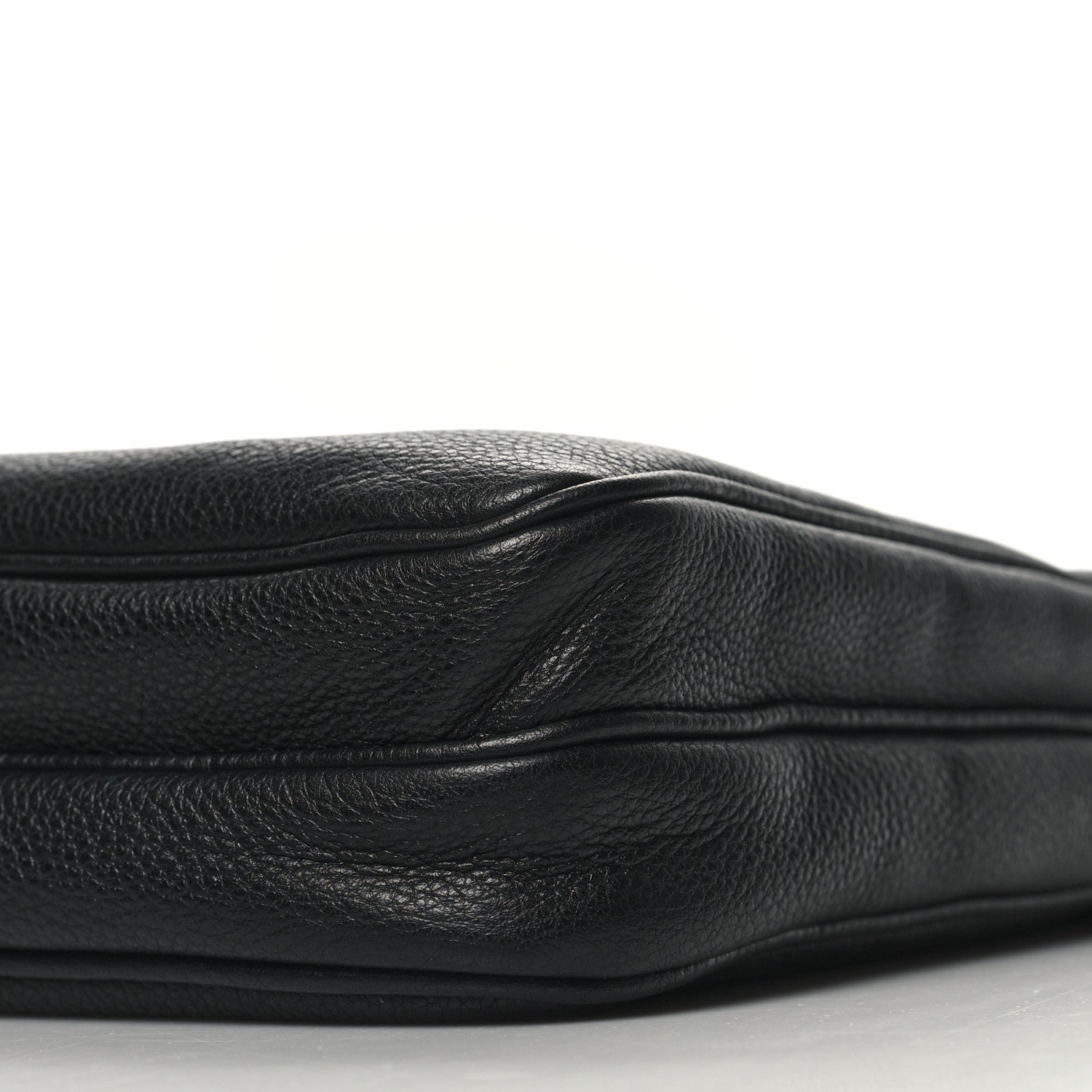Prada Vitello Daino Flat Messenger Bag Black 10 of 10