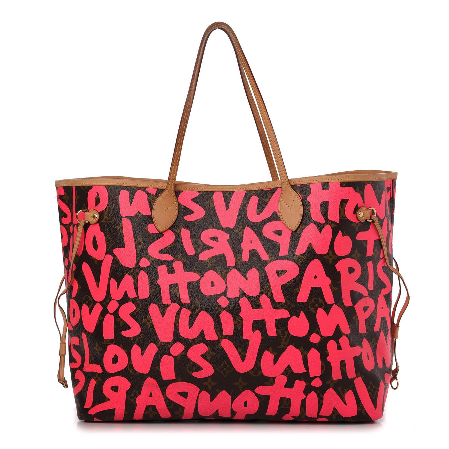 Louis Vuitton Monogram Graffiti Neverfull GM Fuchsia 1 of 11