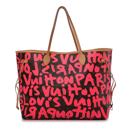 Louis Vuitton Monogram Graffiti Neverfull GM Fuchsia 1 of 11