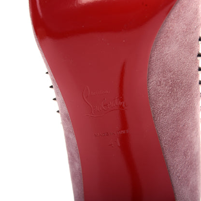 Christian Louboutin Veau Velours Anjalina 85 Pumps 41 Pink Bronze 9 of 10